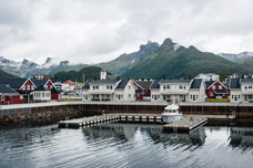 Lofoten Inseln. Svolvær. Ferienhäuser