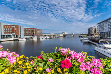 Trondheim. Fluss Nidelva