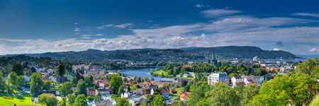 Trondheim. Blick auf die Stadt