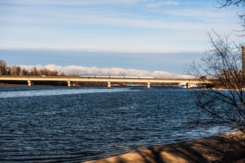 Kiew. Russanovki Metrobrücke