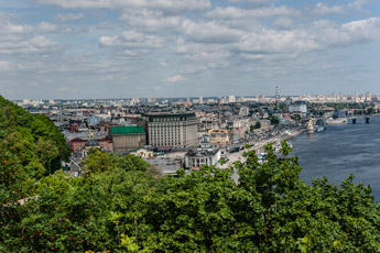 Kiew. Ein Ausblick auf Podol