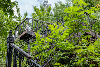 Kiew. Eine Treppe zum Burgberg