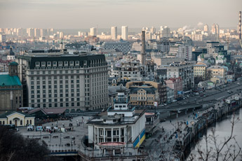 Kiew. Ausblick auf Podol