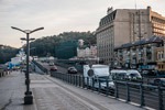 Kiew. Podol. Vor dem Postplatz