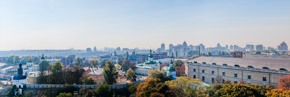 Kiew. Ausblick nach Südwesten vom großen Glockenturm