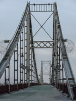 Kiew. Fußgänger-Brücke