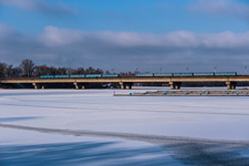 Kiew. Russanovki Metrobrücke