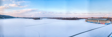 Kiew. Zugefrorener Dnepr