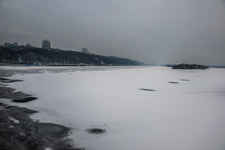 Kiew. Zugefrorener Dnepr