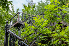 Kiew. Eine Treppe zum Burgberg