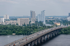 Kiew. Ausblick vom Botanischen Garten