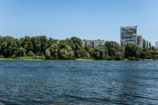 Kiew. Ein Ausblick von der Venezianische-Insel