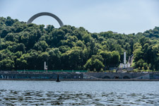 Kiew. Alte Einmündungstelle Flusses Potschajna
