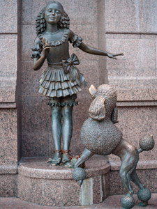 Kiew. Puppentheater. Malwina und Artemon