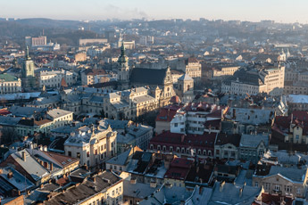 Lemberg. Ein südöstlicher Ausblick vom Rathaus