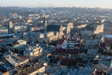Lemberg. Ein südöstlicher Ausblick vom Rathaus
