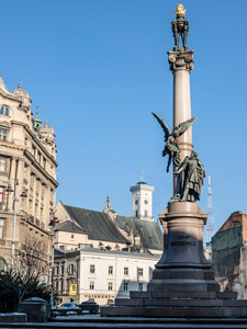 Lemberg. Adam-Mickiewicz-Denkmal