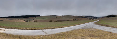 Blumberg. Felder am frühen Frühling