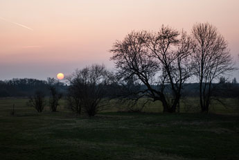 Bei Sonnenuntergang