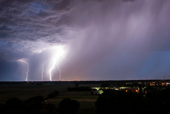 Gewitter über Leineaue