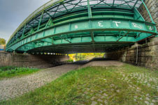 Die alte Trogbrücke über die Leine