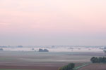 Nebel über die Leineaue