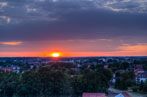 Garbsen. Altgarbsen. Sonnenuntergang