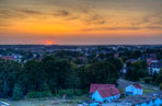 Garbsen. Altgarbsen. Sonnenuntergang