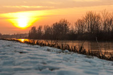 Garbsen. Mittellandkanal. Winter