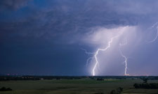 Gewitter über Leineaue