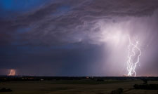 Gewitter über Leineaue