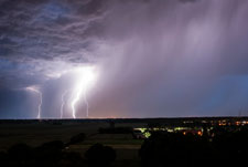 Gewitter über Leineaue