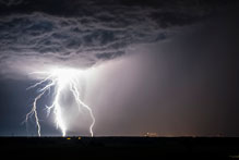 Gewitter über Leineaue