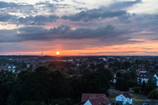 Garbsen. Altgarbsen. Sonnenuntergang