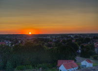 Garbsen. Altgarbsen. Sonnenuntergang