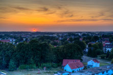 Garbsen. Altgarbsen. Sonnenuntergang