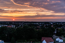 Garbsen. Altgarbsen. Sonnenuntergang