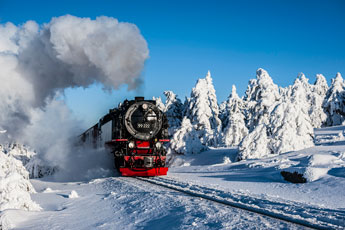Nationalpark Harz. Am Brocken. Brockenbahn
