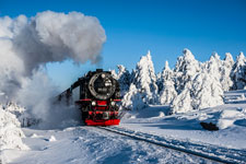 Nationalpark Harz. Am Brocken. Brockenbahn