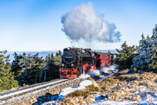 Nationalpark Harz. Am Brocken. Brockenbahn