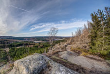 Nationalpark Harz. Ausblick vom Scharfenstein
