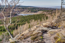 Nationalpark Harz. Ausblick vom Scharfenstein