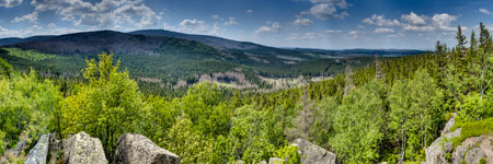 Nationalpark Harz. Ausblick von der Sonnenklippe