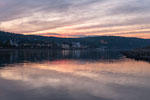 Am Rhein. Nach einem Sonnenuntergang