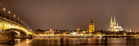 Köln. An der Deutzer Brücke