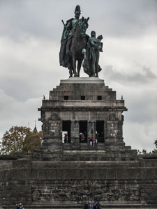 Koblenz. Deutsches Eck. Denkmal Kaiser Wilhelms I.