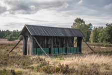 Lüneburger Heide. Bienenstand
