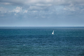 Kap Arkona. Windpark in der Ostsee