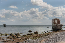 Kap Arkona. Die Küste. Ruine
