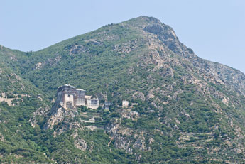 Halbinsel Athos. Kloster Simonos Petras